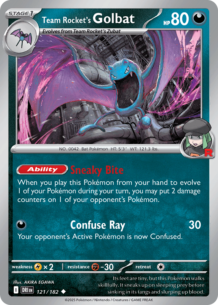 Team Rocket's Golbat 121/182