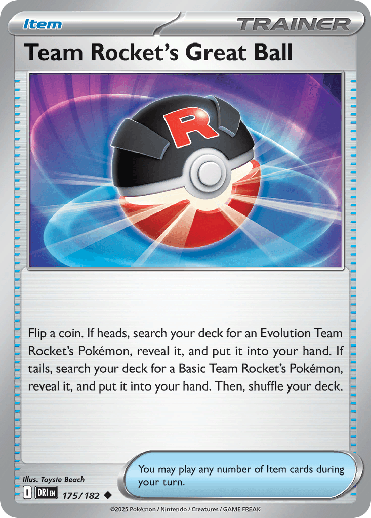 Team Rocket's Great Ball 175/182