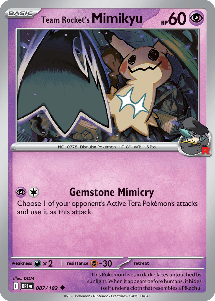Team Rocket's Mimikyu 87/182