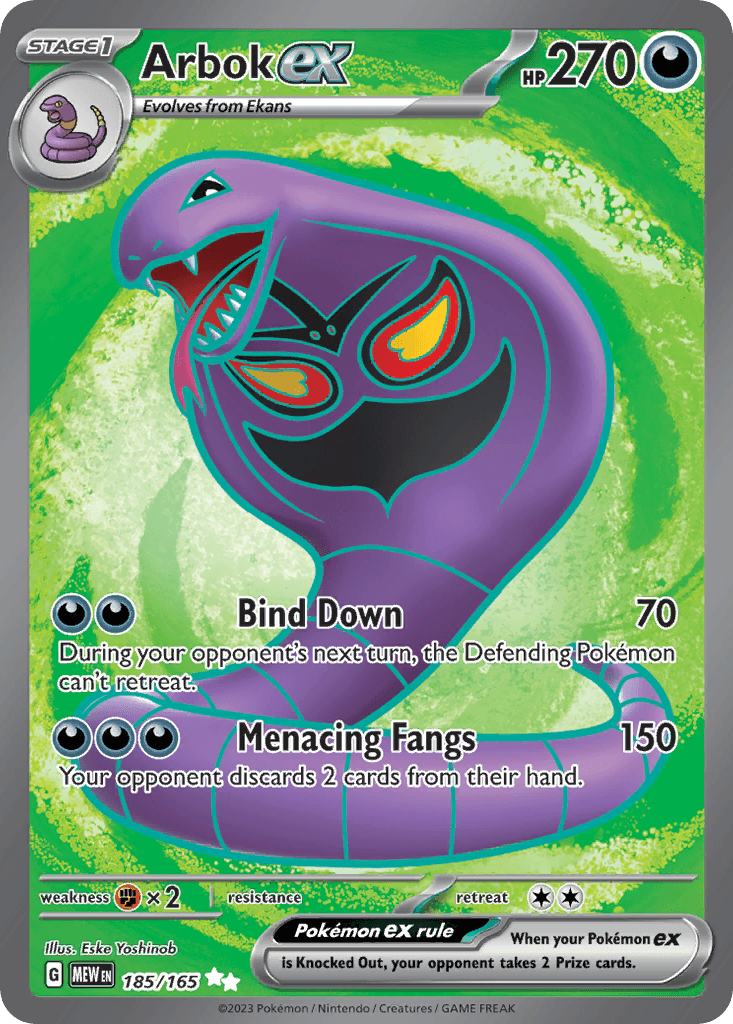 Arbok ex 185/165