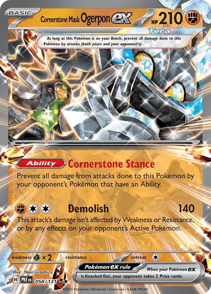 Cornerstone Mask Ogerpon ex 58/131