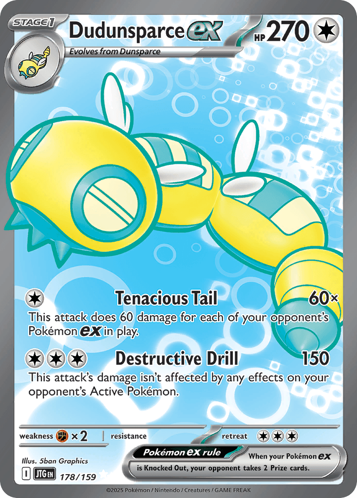 Dudunsparce ex 178/159