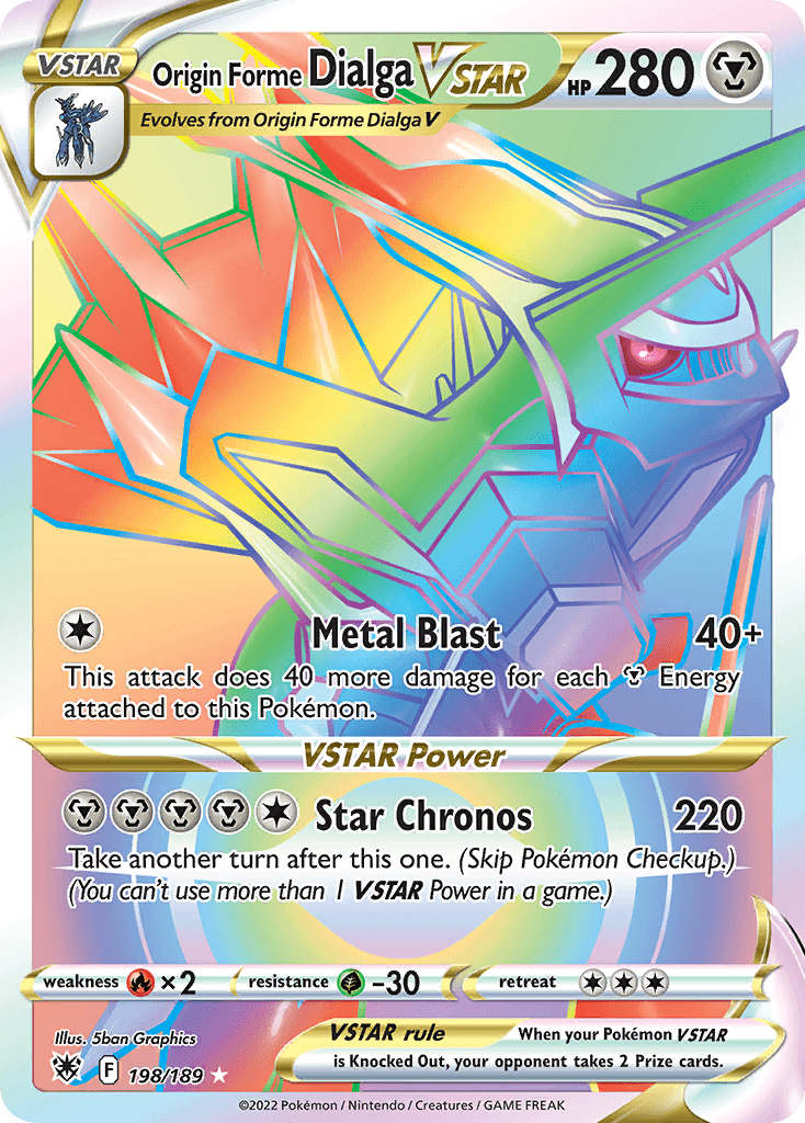 Origin Forme Dialga VSTAR 198/189
