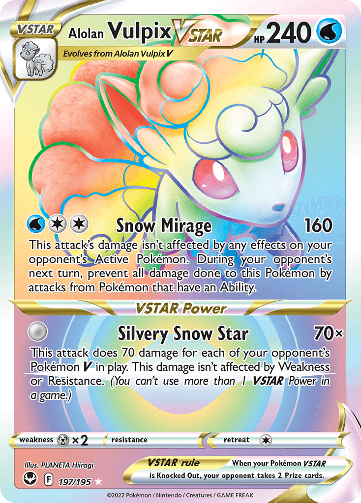 Alolan Vulpix VSTAR 197/195