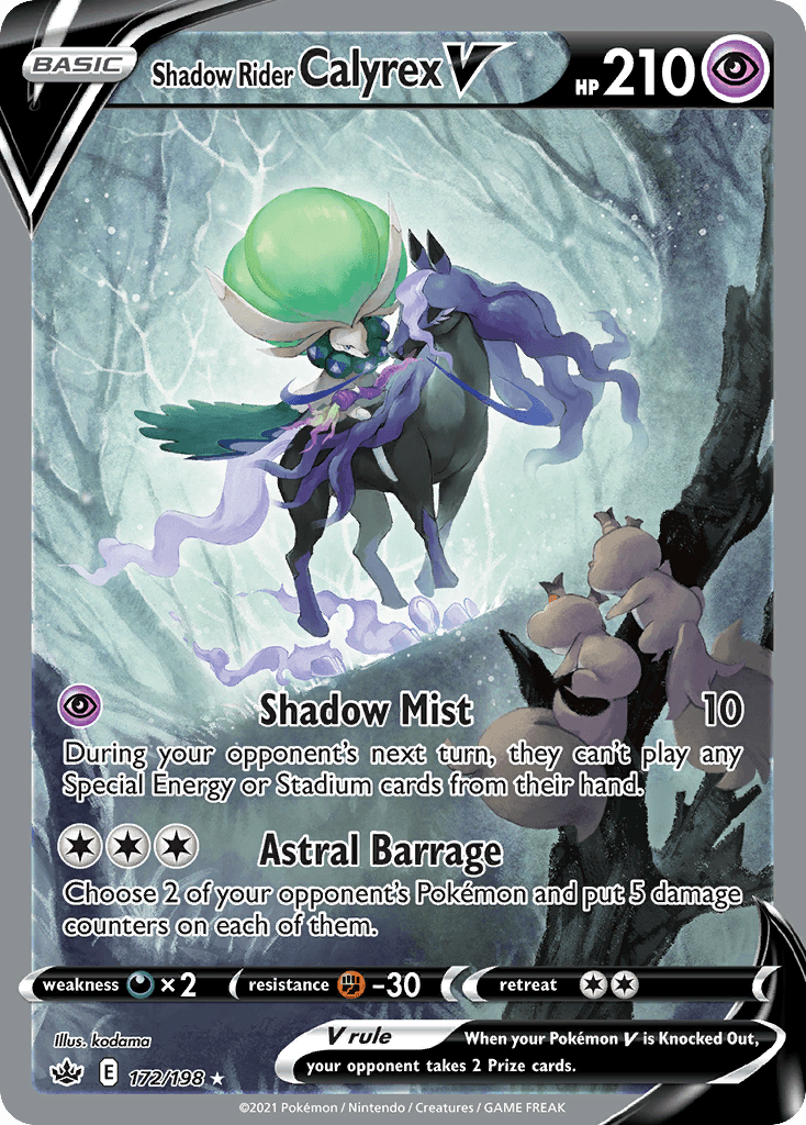 Shadow Rider Calyrex V 172/198