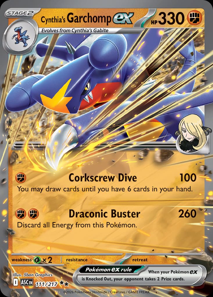 Cynthia's Garchomp ex 111/217