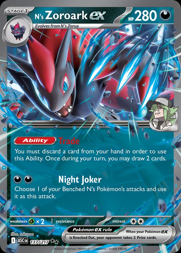 N's Zoroark ex 137/217