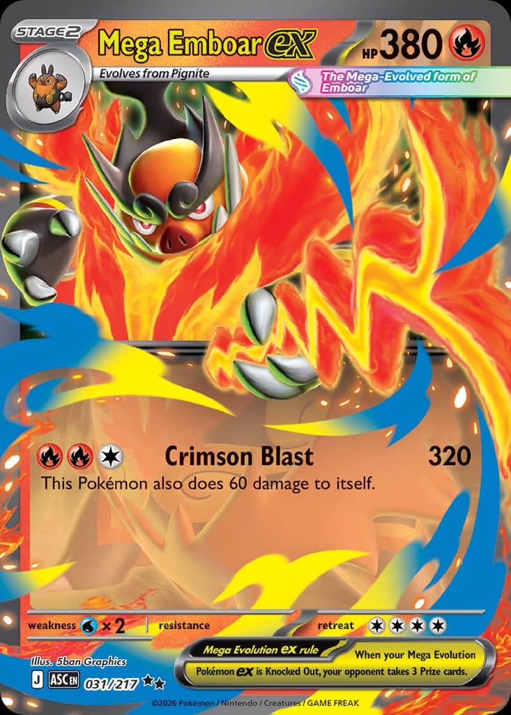 Mega Emboar ex 31/217