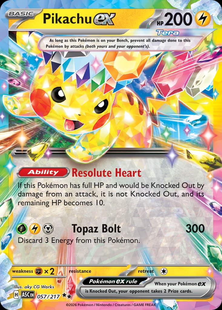 Pikachu ex 57/217