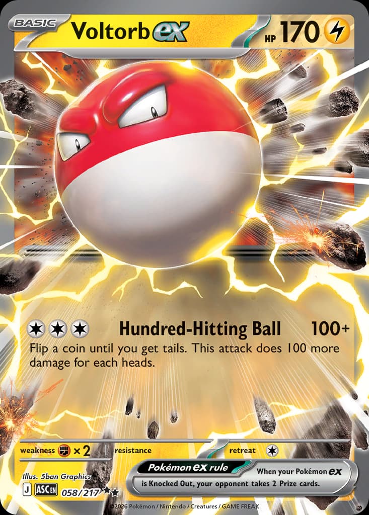 Voltorb ex 58/217