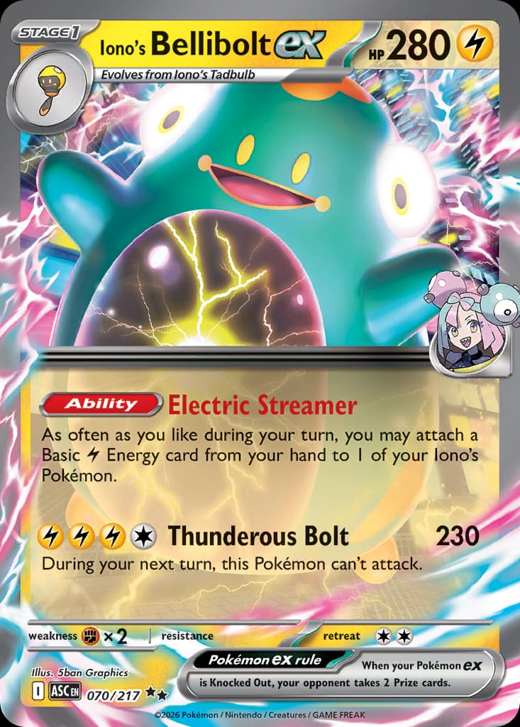 Iono's Bellibolt ex 70/217