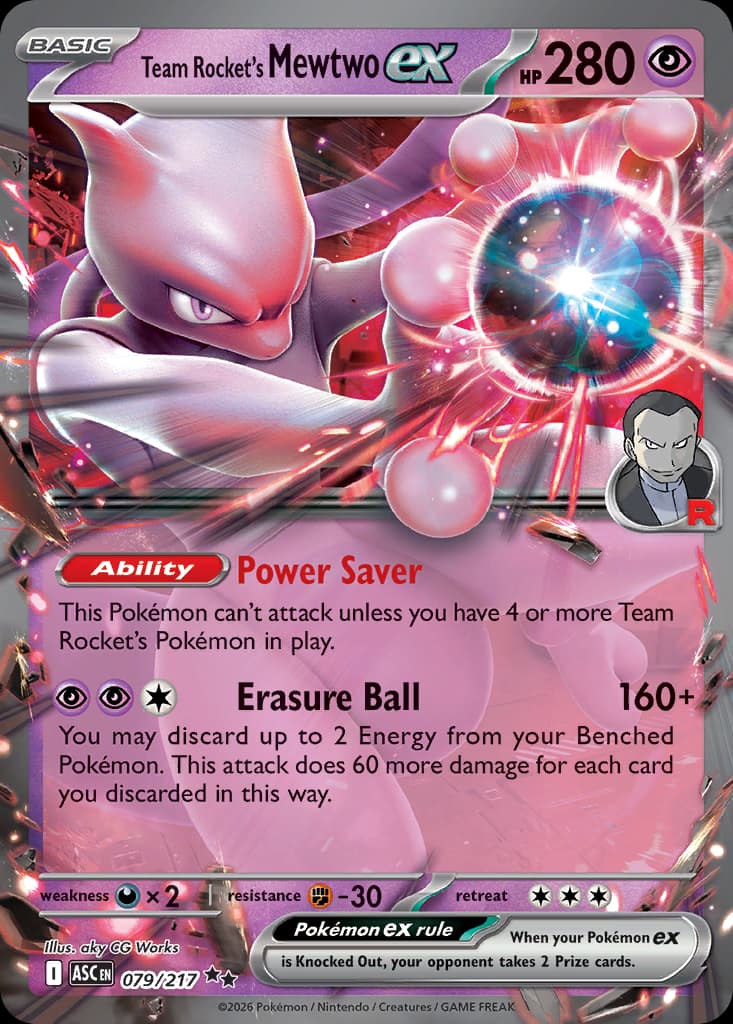 Team Rocket's Mewtwo ex 79/217