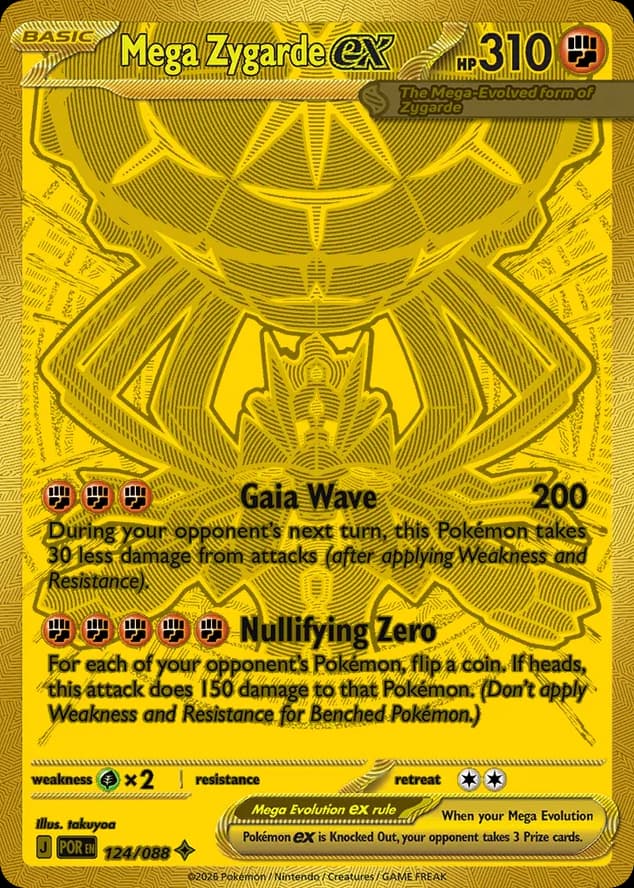 Mega Zygarde ex 124/88