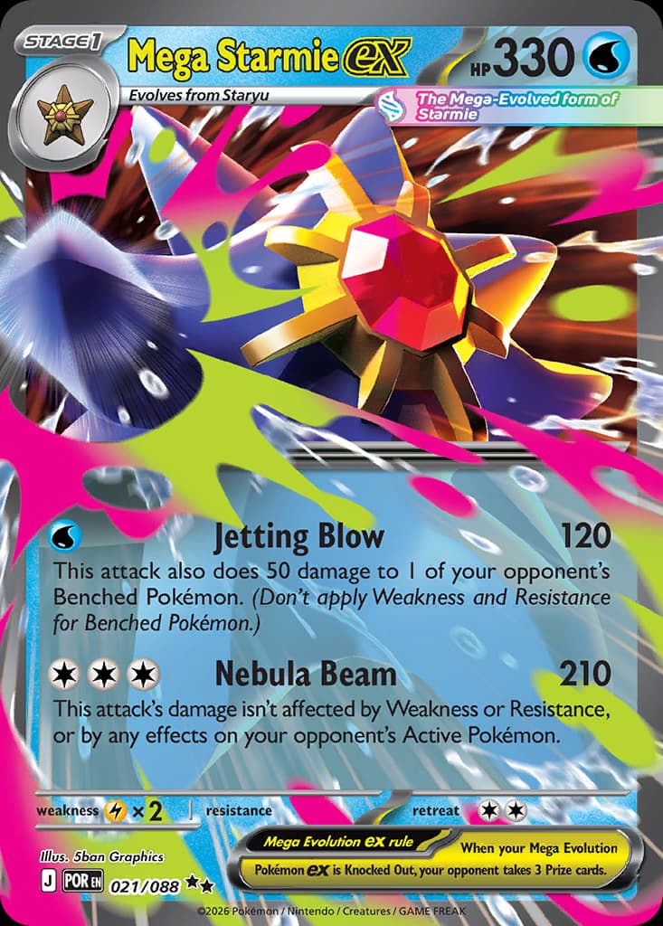 Mega Starmie ex 21/88