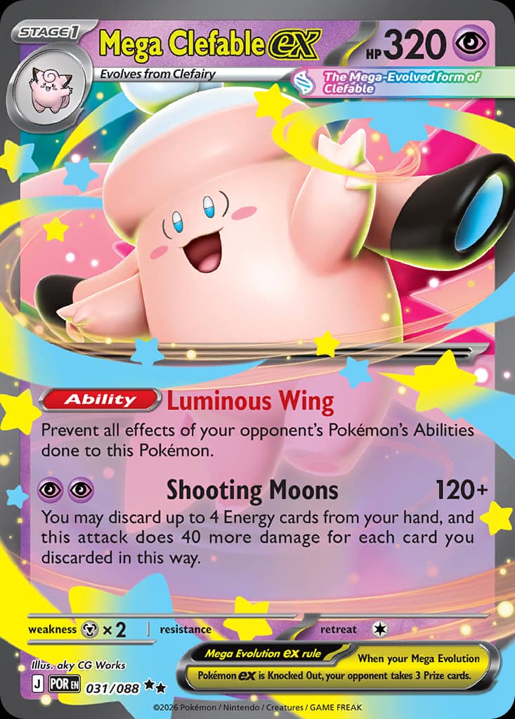 Mega Clefable ex 31/88