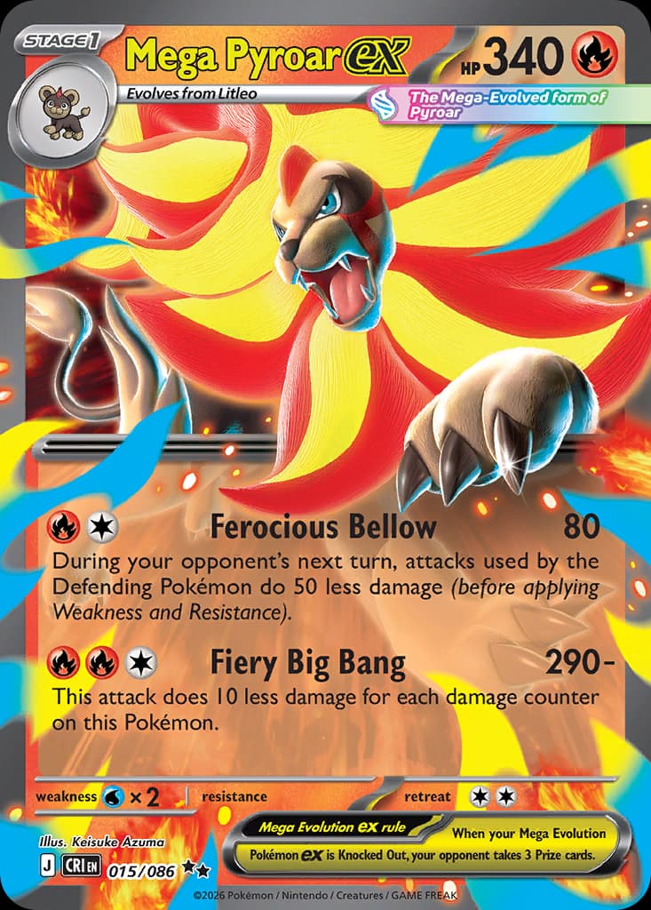 Mega Pyroar ex 15/86