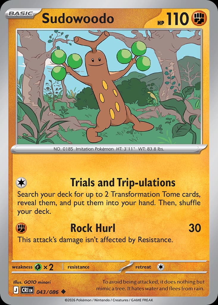 Sudowoodo 43/86