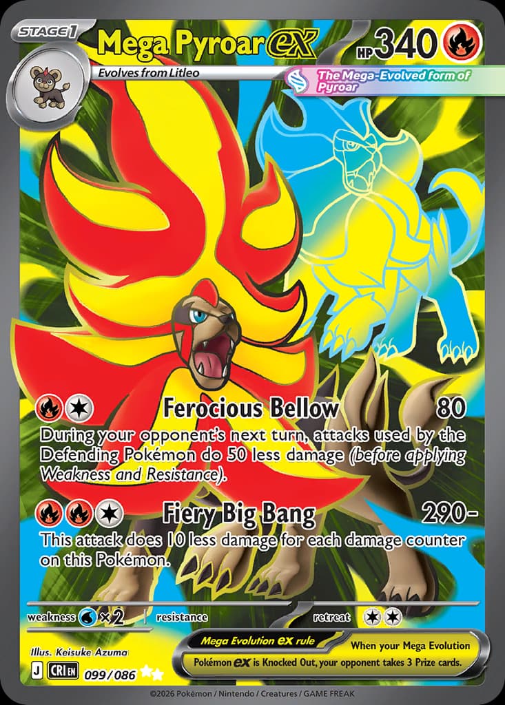 Mega Pyroar ex 99/86