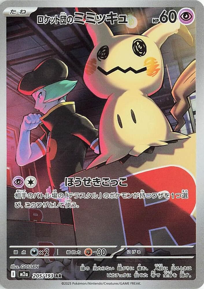 Team Rocket's Mimikyu 205/193