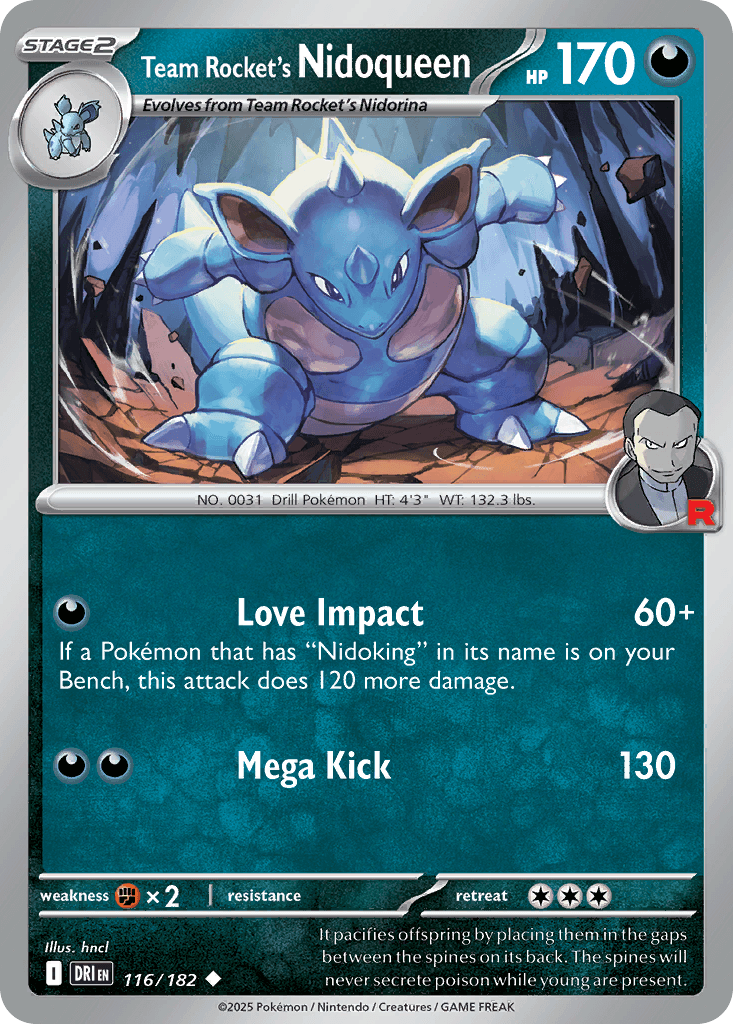 Team Rocket's Nidoqueen 116/182