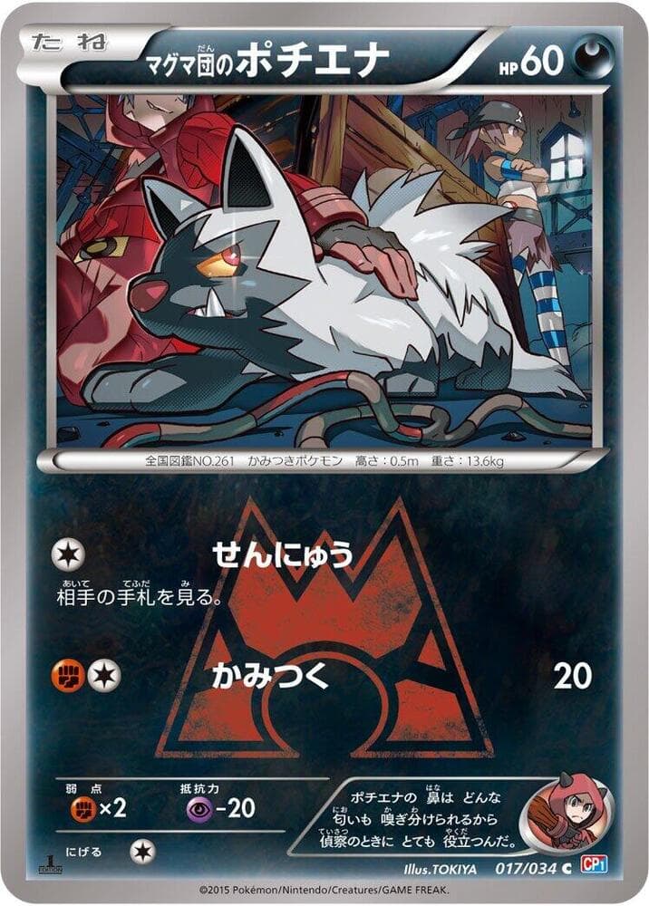 Team Magma's Poochyena 017/34